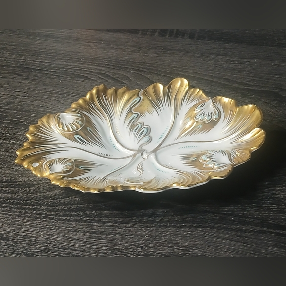 Vintage German RPM Gold Gilt Porcelain Dish - Picture 4 of 14